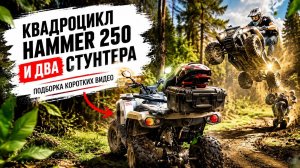 Пацаны и квадроцикл Hammer 250: как выглядит идеальная покатушка под дождём