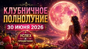 Лунный календарь 30 июня 2026. Клубничное полнолуние - это перемены в судьбе