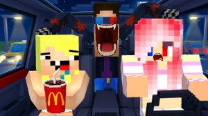 🚗МОИ ДРУЗЬЯ ДУМАЛИ ЧТО ОДНИ В МАШИНЕ В МАЙНКРАФТ! ШЕДИ MINECRAFT