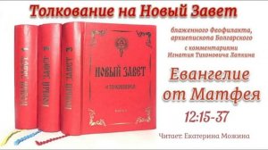 25. Евангелие от Матфея 12:15-37