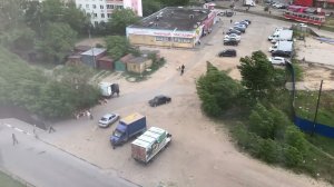 Начинается буря. Нижний Новгород, Комсомольская площадь. 2018 г.