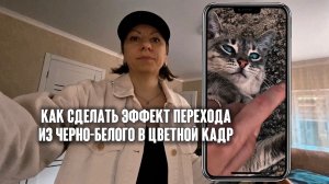 Переход как из черно-белого сделать цветной кадр
