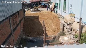 100% ! Crocodile pond project with water, size 6 meters By 12 meters By Dump mTruck 5T & BULLDOZER