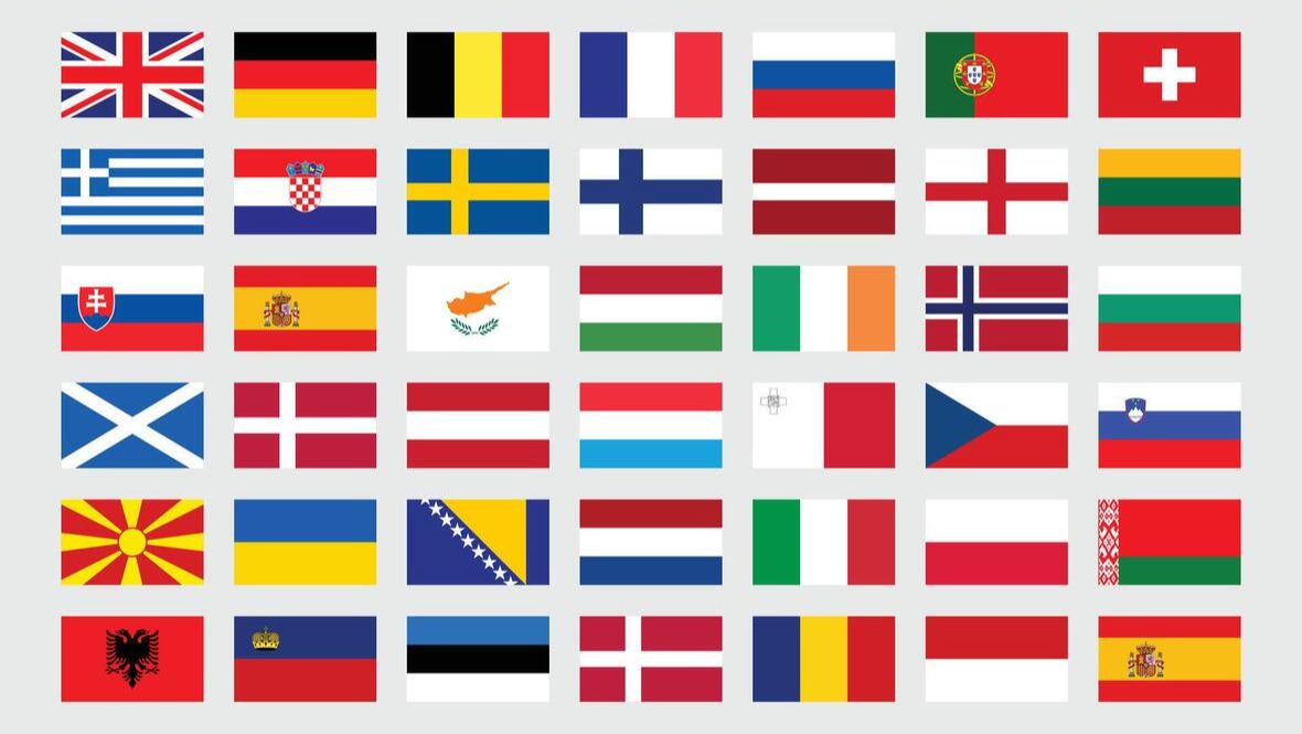 Флаги стран Европы, Flags of European countries смотреть онлайн