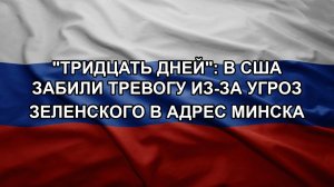 «Тридцать дней»: в США забили тревогу из-за угроз Зеленского в адрес Минска