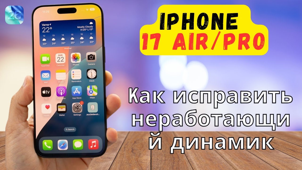 Как исправить неработающий динамик / проблему со звуком на iPhone 17 Air / Pro iOS 26 смотреть онлайн