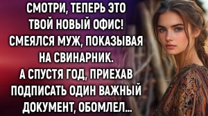 Смотри, теперь это твой новый офис! Смеялся муж. А спустя год, приехав…