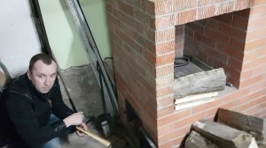 Подовая кирпичная печь в гараже...