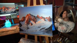 КАРТИНА МАСЛОМ НА СТРИМЕ🎨 #ламповыйстрим #девушкастримит #живопись #картина #рисование
