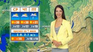 Прогноз погоды на 1 июля в Новосибирске