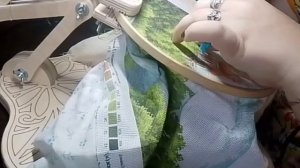 Лесная тайна Вышивка крестиком мои посиделки со вышивкой крестиком и с аудиокнигой