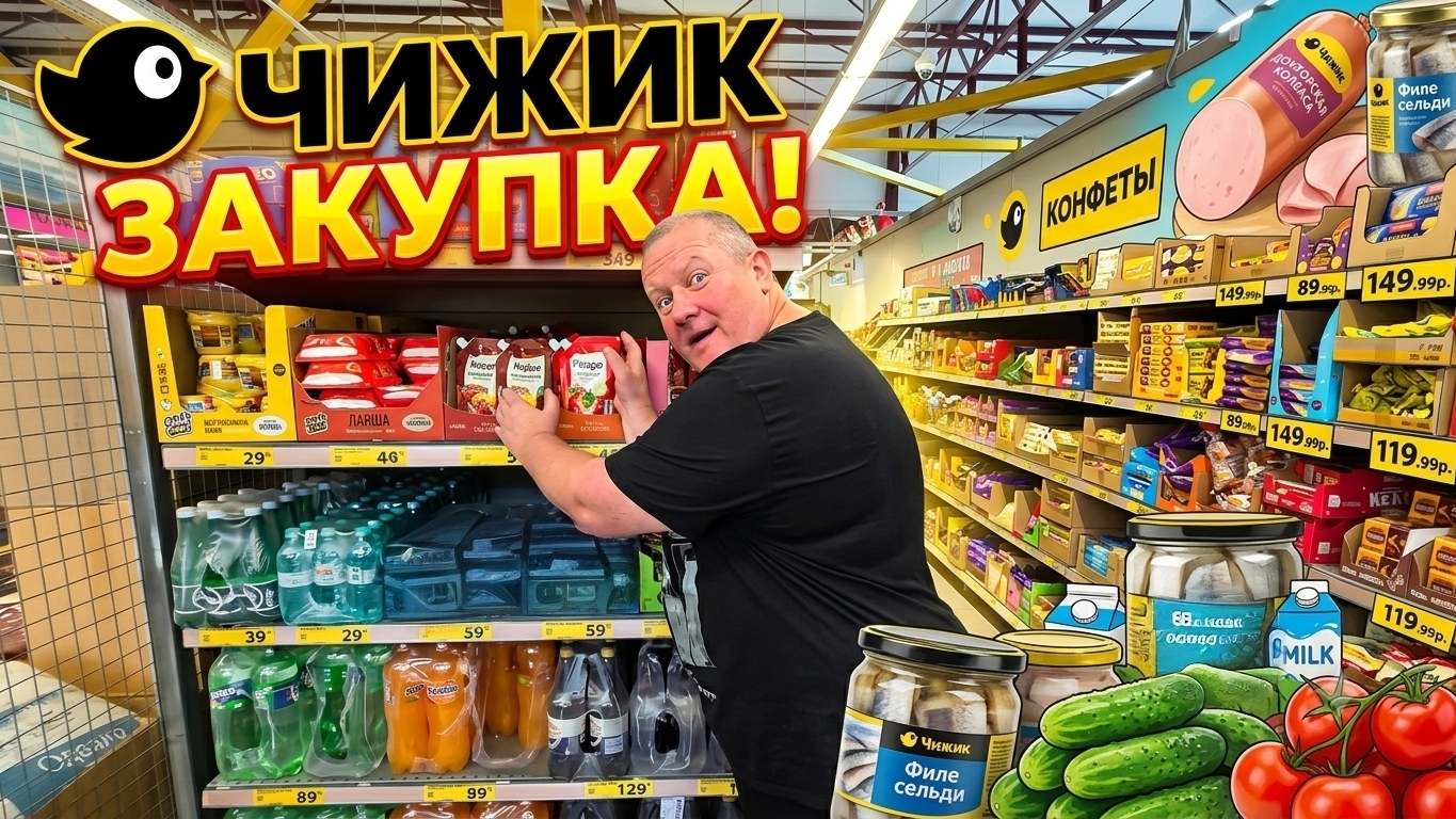 ЧИЖИК🐥Я ЕГО НАШЛА👍А Андрей НЕТ🤣появились НОВЫЕ товары👍ЗАКУПКА. смотреть онлайн