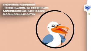 Встречайте семью пеликанов Минпросвещения России, которые созданы совместно с проектом «НЬЮМ ТАСС»!