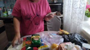 Покупки.Вкусный напиток.Мясо для бутербродов.