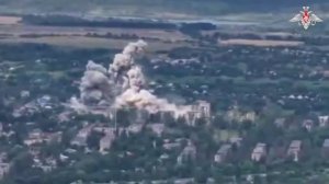 Поражение ПВД подразделения ВСУ с применением ФАБ-1500 в Николаевке