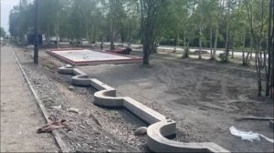 Благоустройство общественной территории на улице Урицкого в Бодайбо выполнили на 58 процентов