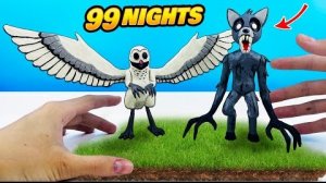 [Лепка ОК] Лепим СОВУ 🦉 и ВОЛКА 🐺 из 99 НОЧЕЙ В ЛЕСУ в ROBLOX ✅ Лепка