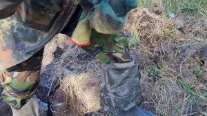 Приехали копать по войне ,накопали старины / Шурф /Царская посуда .