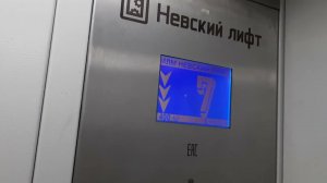 Очень скрипучая дверь в подъезде! Лифт МЛМ-Невский лифт 2015 года в 9-ти этажке.