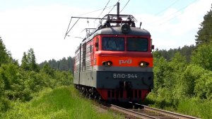 ВЛ10-944 с грузовым поездом и супер приветливым машинистом