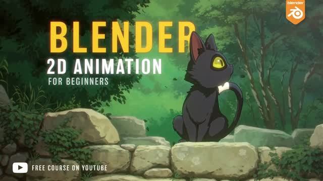 Blender-2D-Animation-Basics-for-Beginner_Media часть 1 смотреть онлайн