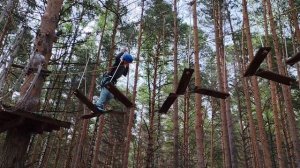 Веревочный парк Тюмень Пруд лесной