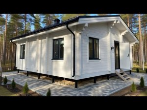 Дом 8×9 из двойного бруса — дёшево, но сердито