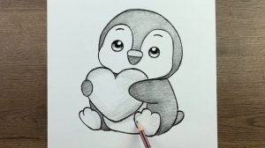 Как нарисовать милого Пингвина карандашом