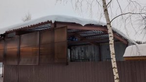 Ужасные прогибы балок! Навес скоро рухнет, если ты не ....