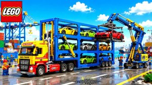 Я построил автоматическую парковку и транспорт из LEGO