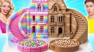Картонный Дом vs Пушистый Дом Челлендж
