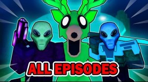 Пришельцы в 99 ночей в лесу! (Все серии) ALIENS IN 99 NIGHTS IN THE FOREST! Анимация Roblox