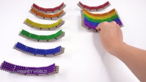 Радужная игровая площадка-рампа с магнитными шариками (своими руками)