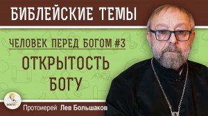 ЧЕЛОВЕК ПЕРЕД БОГОМ #3. Открытость Богу. Протоиерей Лев Большаков