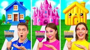 Домики Одного Цвета Челлендж # Смешные Моменты от Fun Teen