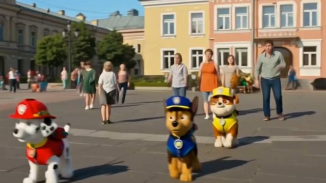 Щенячий патруль танцует в Воронеже