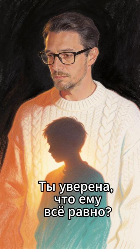 Ты уверена, что ему всё равно
