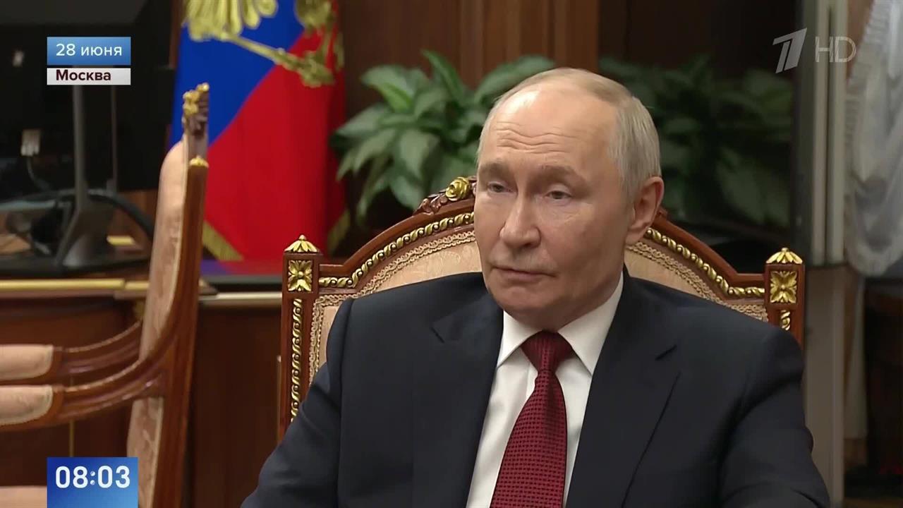 "Окончательное освобождение Донбасса и Новороссии" - Путин о главной задаче ВС РФ. смотреть онлайн