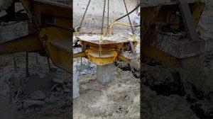 Срезка  свай .