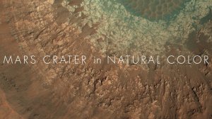 HiRISE — кратер Марса в естественном цвете · 8K