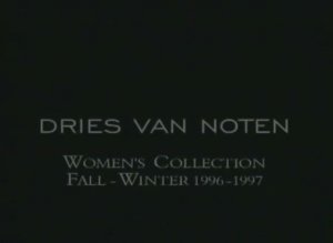Показ женской коллекции Dries Van Noten 016 осень-зима 1996-1997 (без звука)