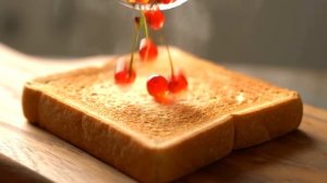 ИИ АСМР:  Наклейка хрустящих фруктов на булку 🍓 🎧| Звук разрезания для расслабления😴