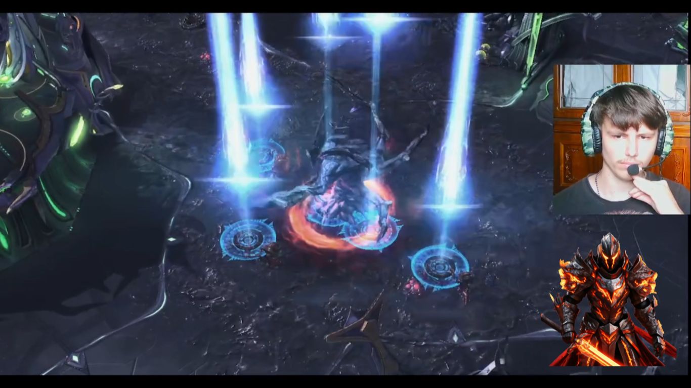 тёмный рыцарь прошёл 7 голову  длинная рука Амуна в. StarCraft II. 8 серия.