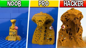 LEGO Песчаный Трипофобия - Noob, Pro, HACKER! Монстры Трипофобии!