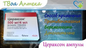 Цераксон ампулы - показания (видео инструкция) описание, отзывы - Цитиколин