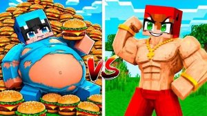 Evolución de GORDO a MUSCULOSO en Minecraft!