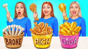 Бедная vs Богатая vs Ультра Богатая еда Челлендж # Смешные Cитуации от Super Hyper DO