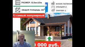 Дом из сип панелей под ключ. Самый популярный дом. Часть 1 Планировка одноэтажного дома.