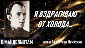 О.Мандельштам «Я вздрагиваю от холода...» Читает Валентина Шумихина.