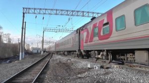 Электровоз ЭП1М-485 с фирменным поездом «Италмас» Ижевск - Москва